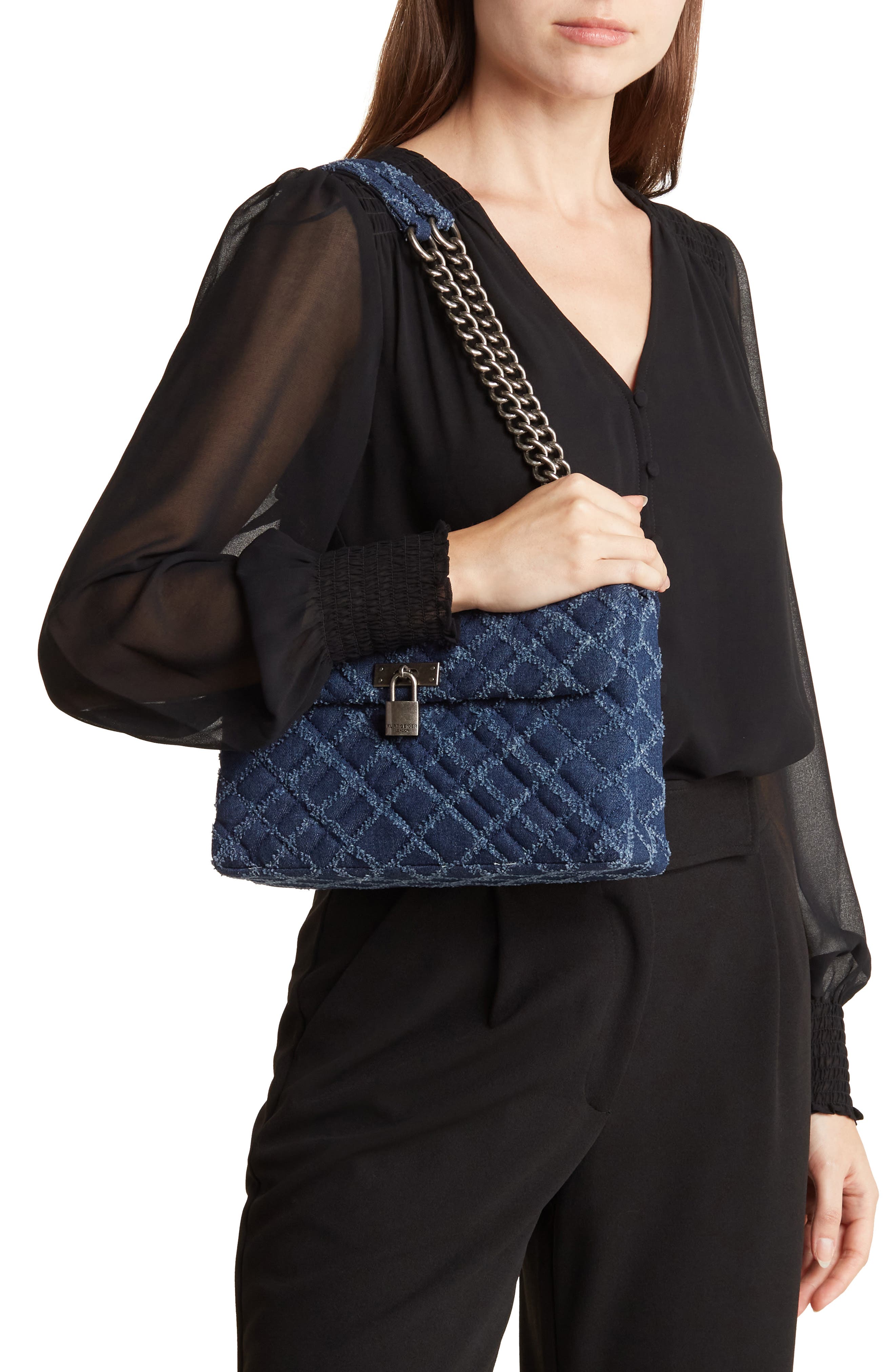 Kurt Geiger London Brixton Lock Shoulder Bag, Alternate, color, 