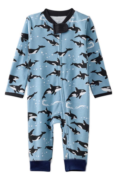 Shadow Footless Sleep & Play Organic Cotton Romper (Baby)