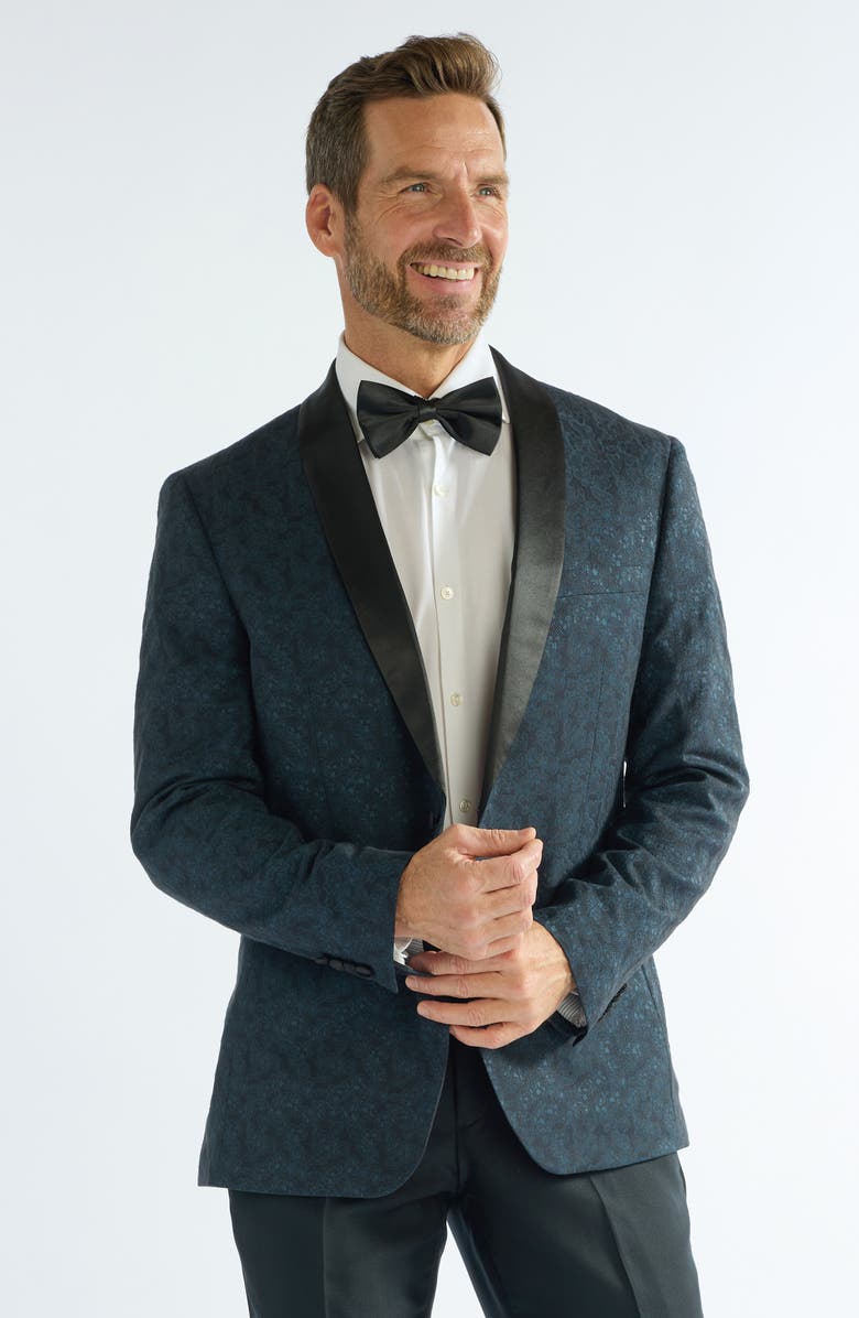 SAVILE ROW CO Floral Jacquard Evening Jacket, Alternate, color,