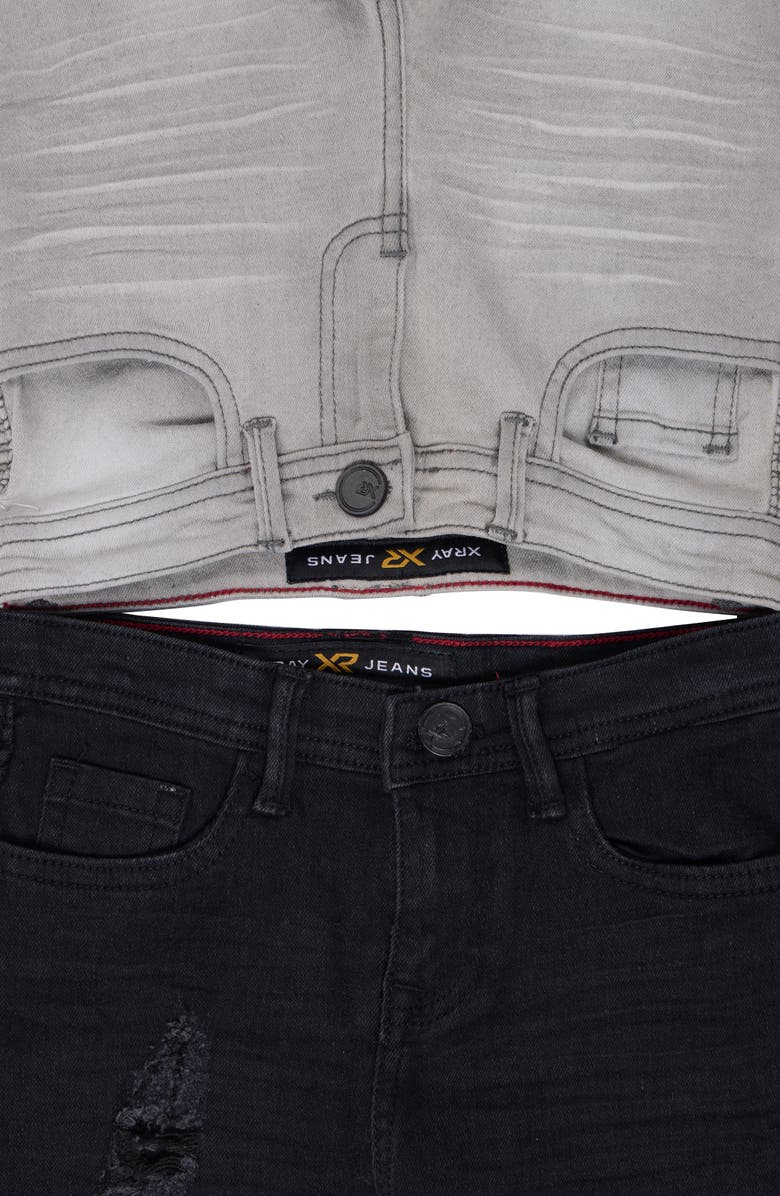 XRAY Kids' Assorted 2-Pack Slim Fit Stretch Moto Jeans, Alternate, color, 