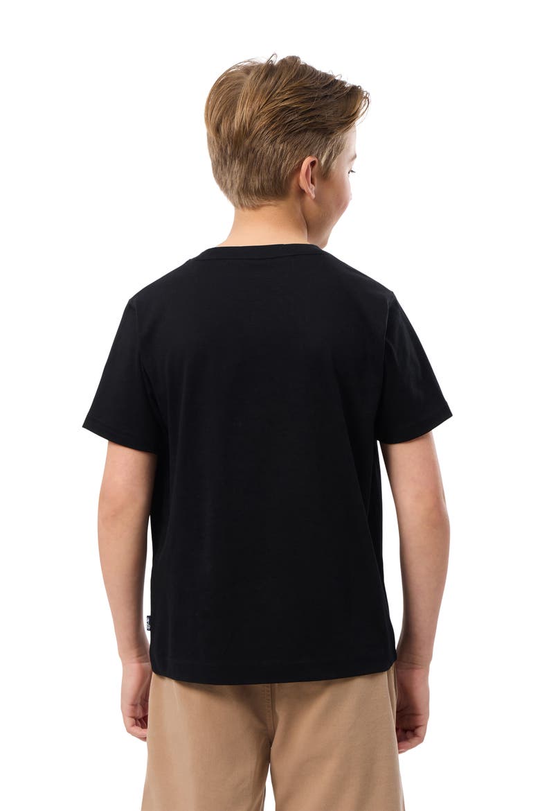Kids' Bunny Pima Cotton Graphic T-Shirt, Alternate, color, BLACK