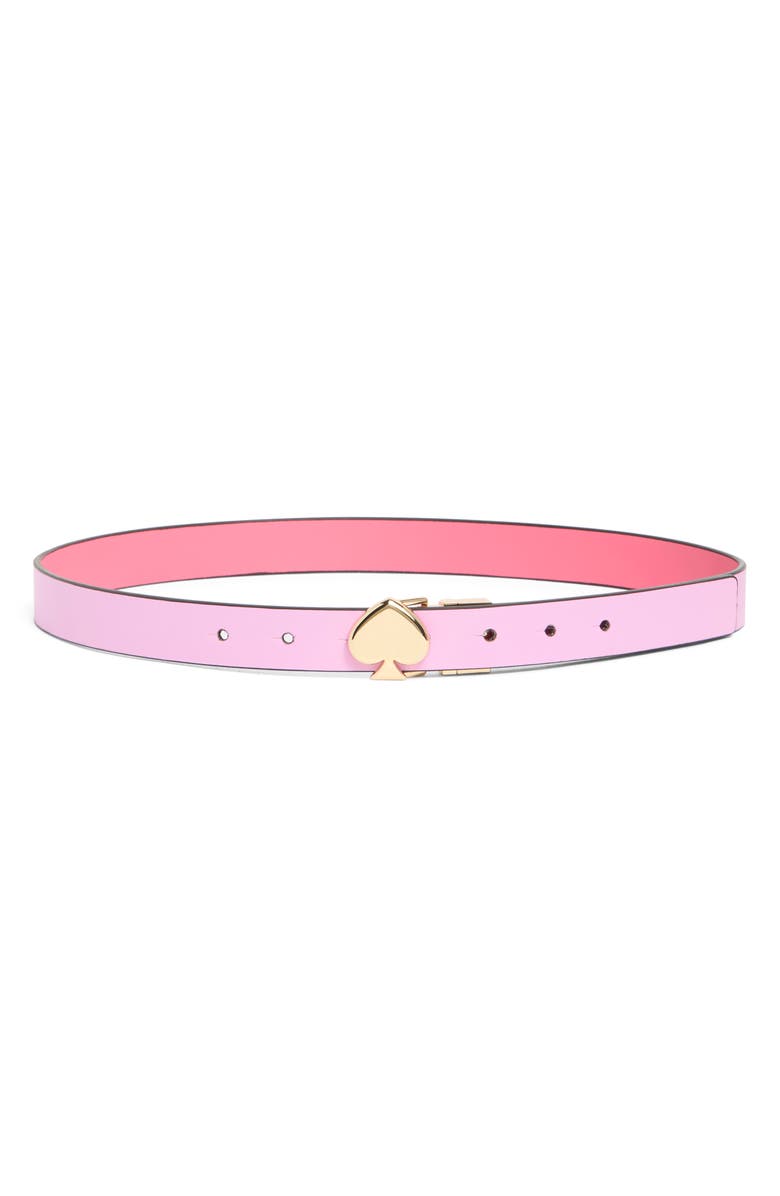 Kate Spade New York 25mm reversible spade leather belt, Main, color,