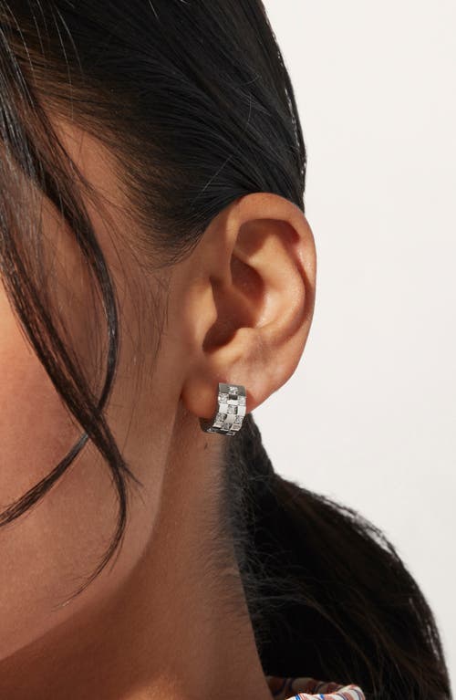 Ana Luisa Eden Cubic Zirconia Huggie Hoop Earrings