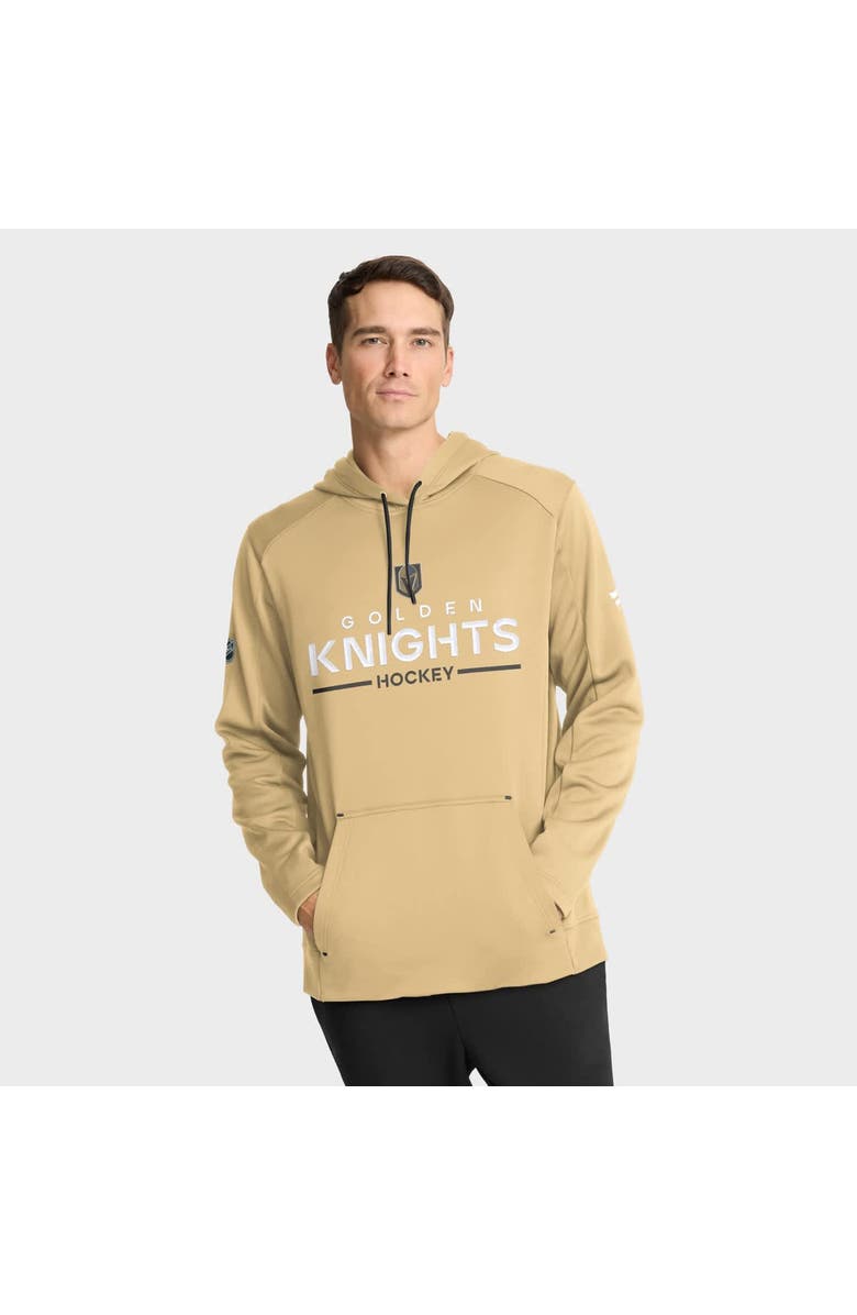 FANATICS Men's Fanatics Gold Vegas Golden Knights Authentic Pro Rink Hoodie, Main, color, Gold