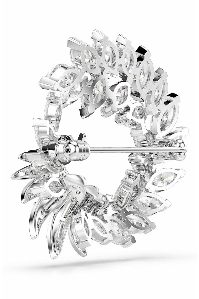 Mesmera Crystal Brooch, Alternate, color, WHITE/ RHS