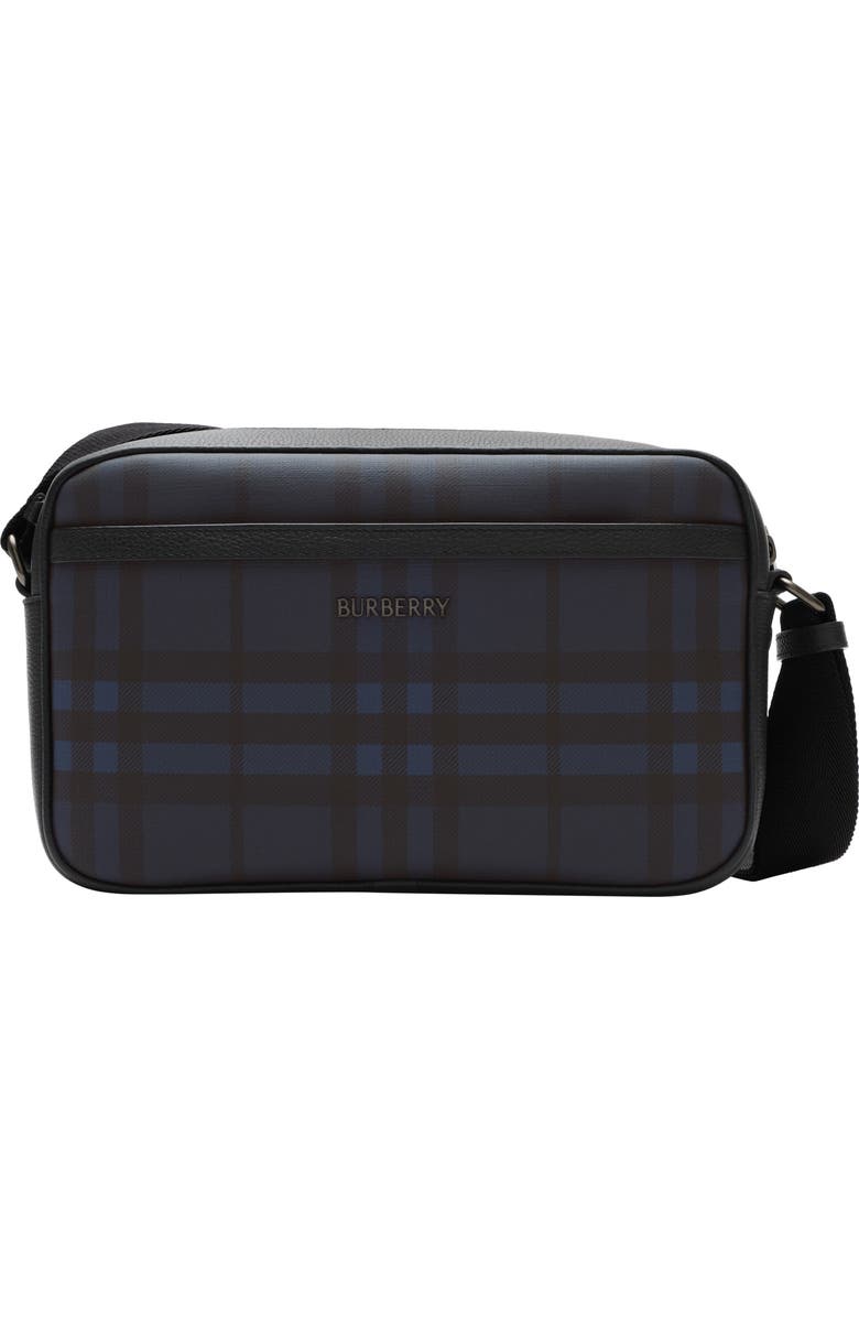 Burberry City Check Crossbody Bag, Main, color, Navy