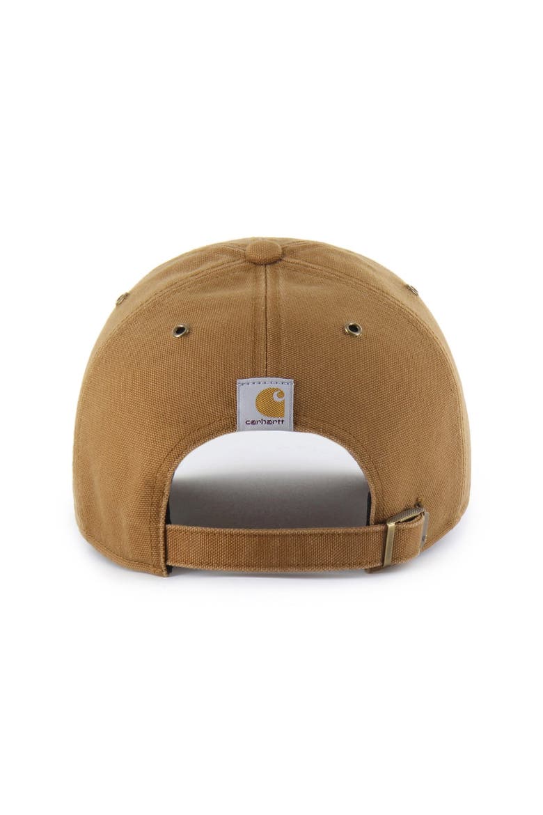 Men's Carhartt x '47  Brown San Jose Sharks Clean Up Adjustable Hat, Alternate, color, Brown