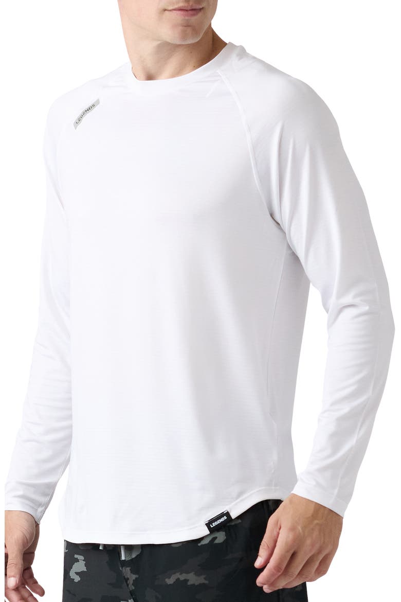 Enzo Performance Long Sleeve T-Shirt, Alternate, color, WHITE