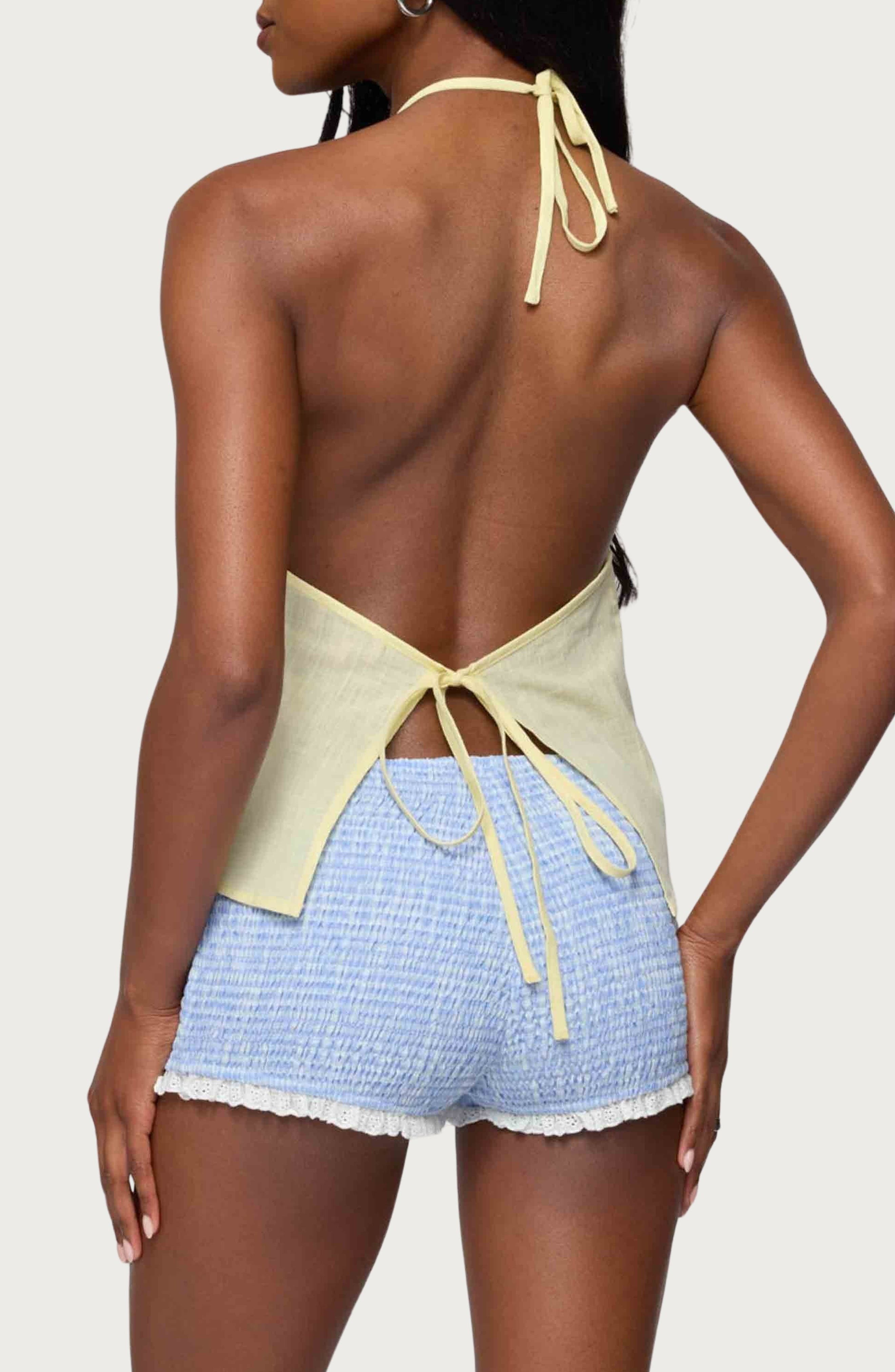 Oliviana Cotton Halter Top - image 2