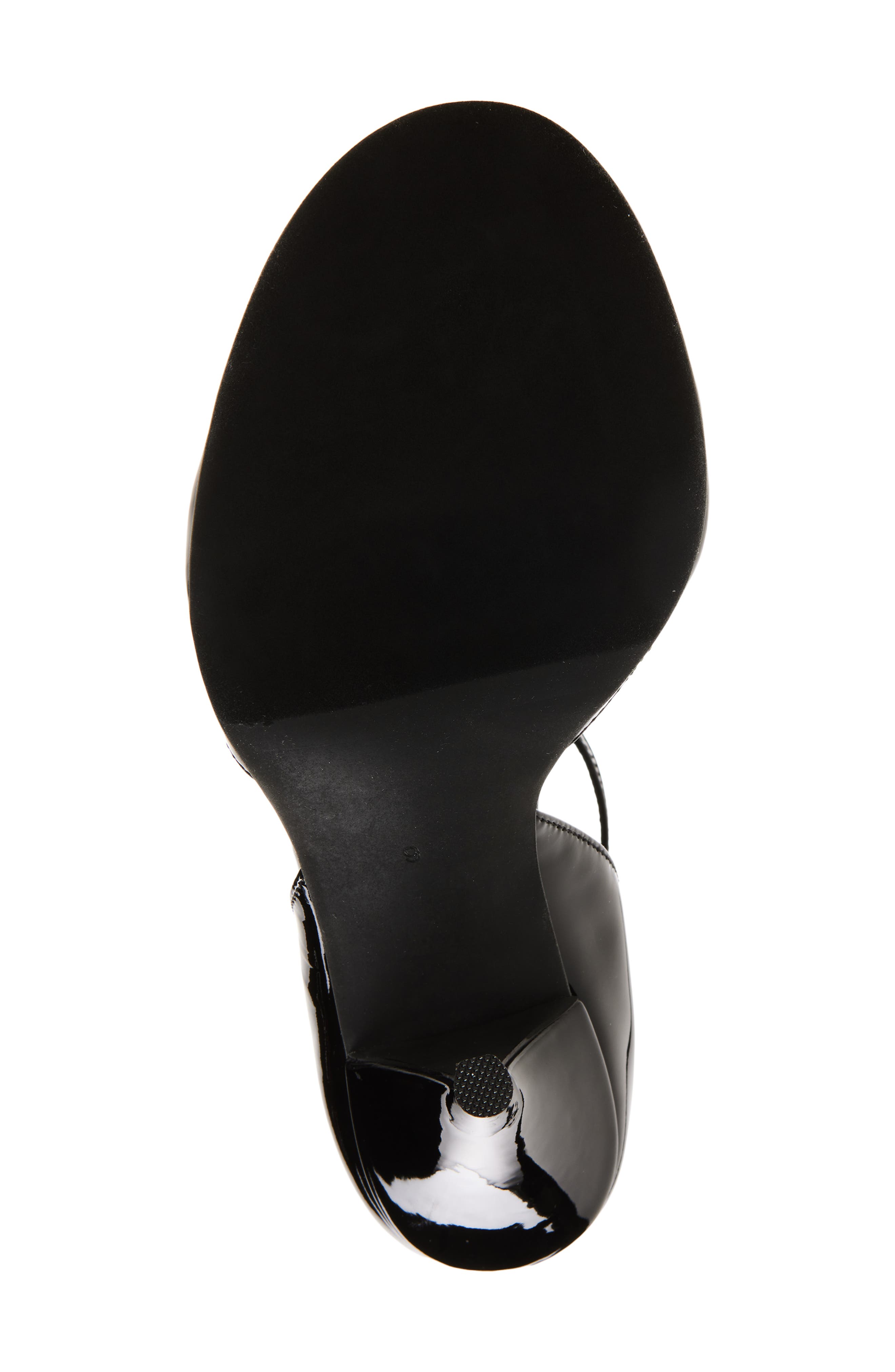 Jeffrey Campbell Gouache Ankle Strap Sandal, Alternate, color, Black Patent