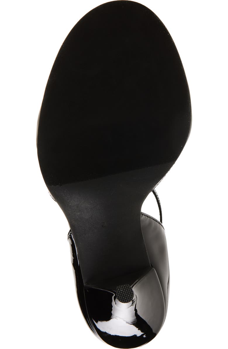 Jeffrey Campbell Gouache Ankle Strap Sandal, Alternate, color, Black Patent