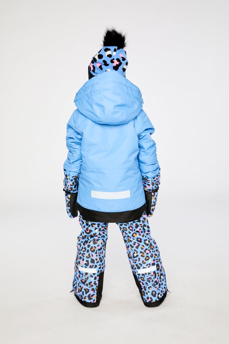 Teknik Expandable Sleeve Reinforced Jacket & Leopard Pants Two Piece Snowsuit, Alternate, color, Bright Blue-Violet