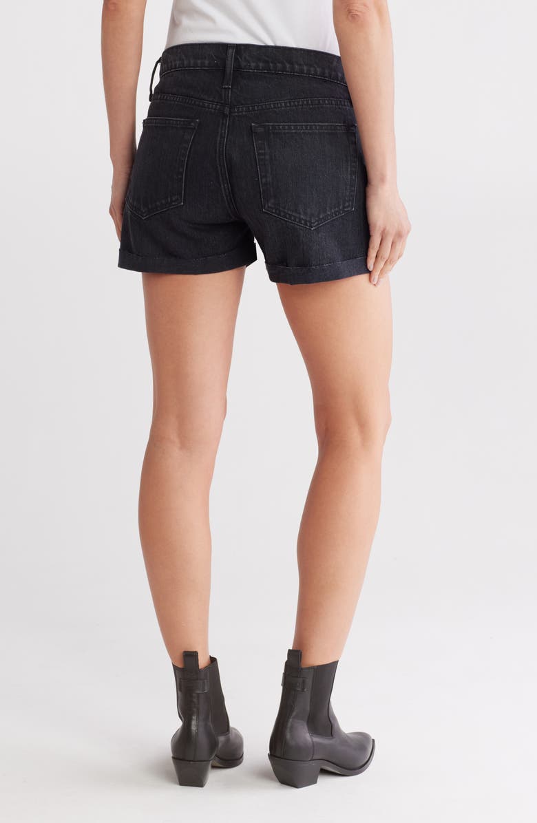 FRAME Grand Garcon High Waist Denim Shorts, Alternate, color, Secrecy