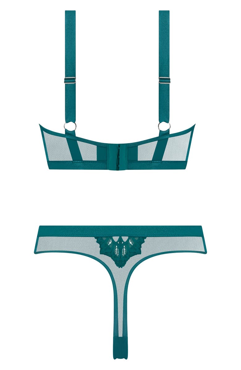 Hunkemöller Isabella Underwire Thong Bodysuit, Alternate, color, Deep Lake