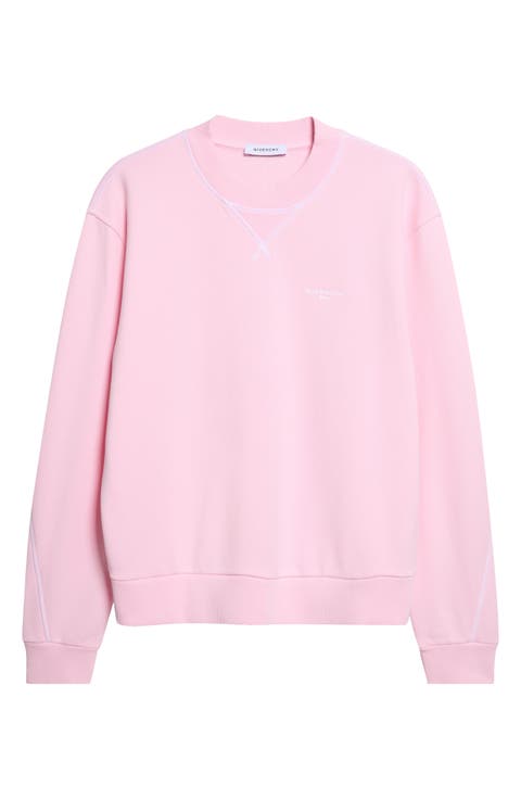 Couture Seam Cotton Fleece Sweatshirt