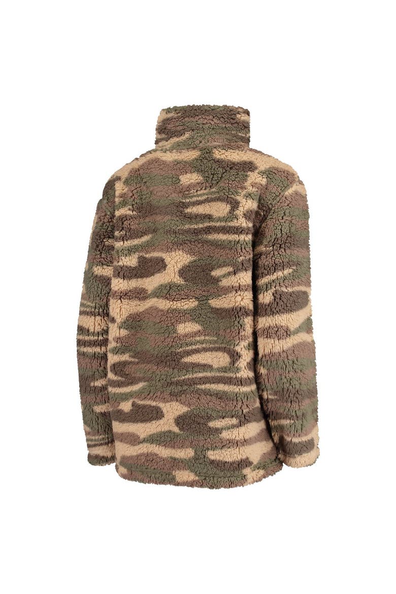 Women's G-III 4Her by Carl Banks Camo Houston Astros Sherpa Quarter-Zip Jacket, Alternate, color, Camo
