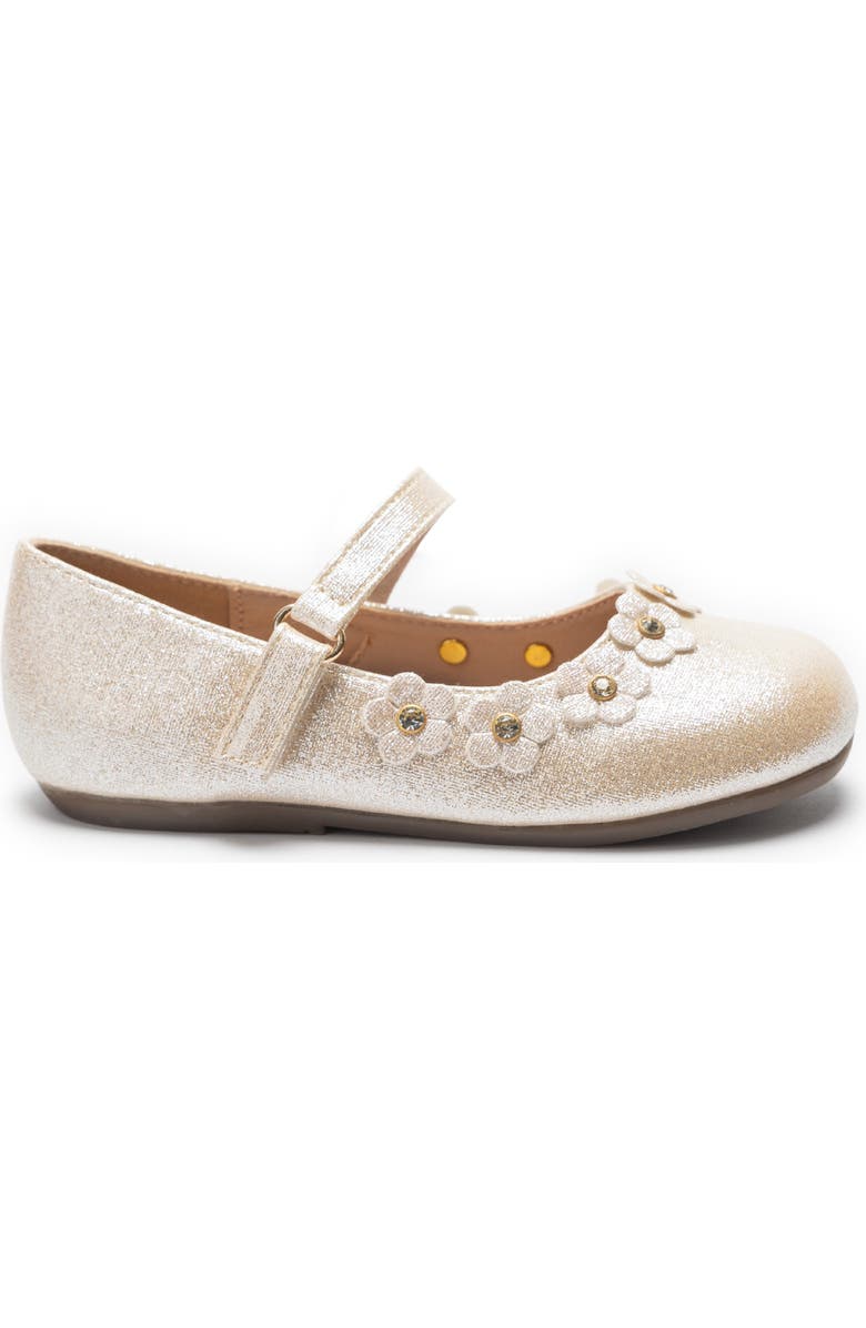 Tulleen Aurelia Flower Shoes, Alternate, color, Gold