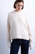 Topshop Fluffy Crewneck Sweater
