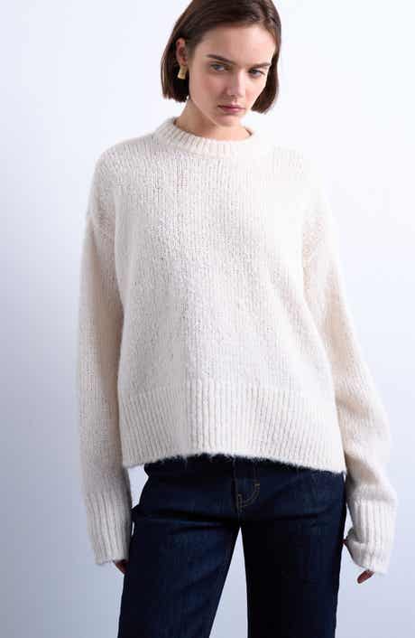 Topshop Fluffy Crewneck Sweater