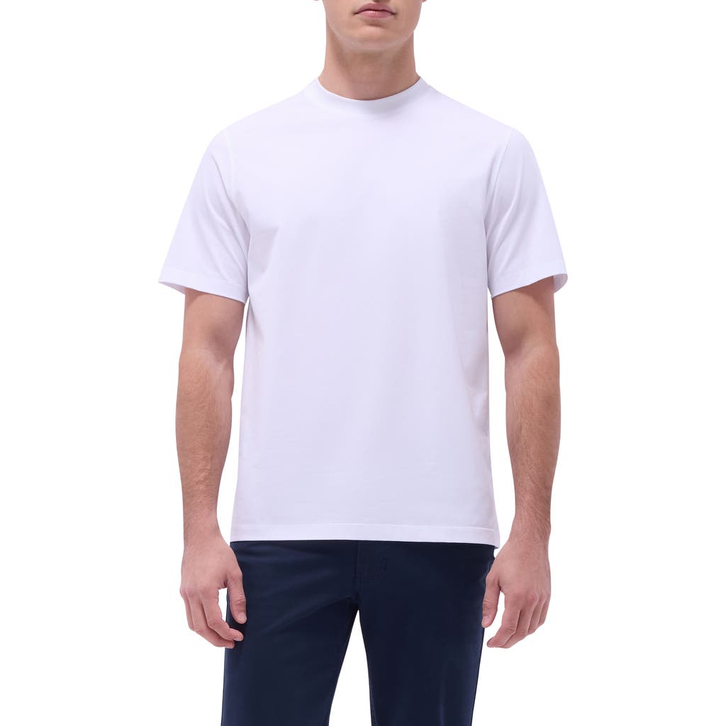Bugatchi Ooohcotton® Crewneck T-shirt In White
