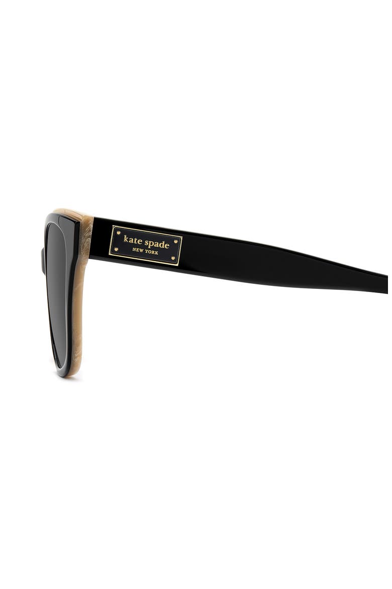 fatimah 55mm rectangular sunglasses, Alternate, color, BLACK BEIGE/ GREY
