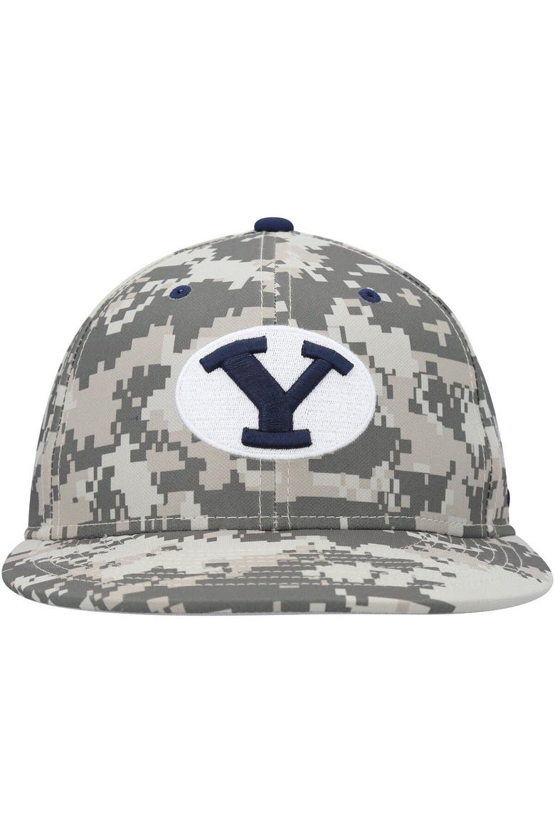 Men's Nike Camo BYU Cougars Aero True Baseball Performance Fitted Hat, Alternate, color, Camo