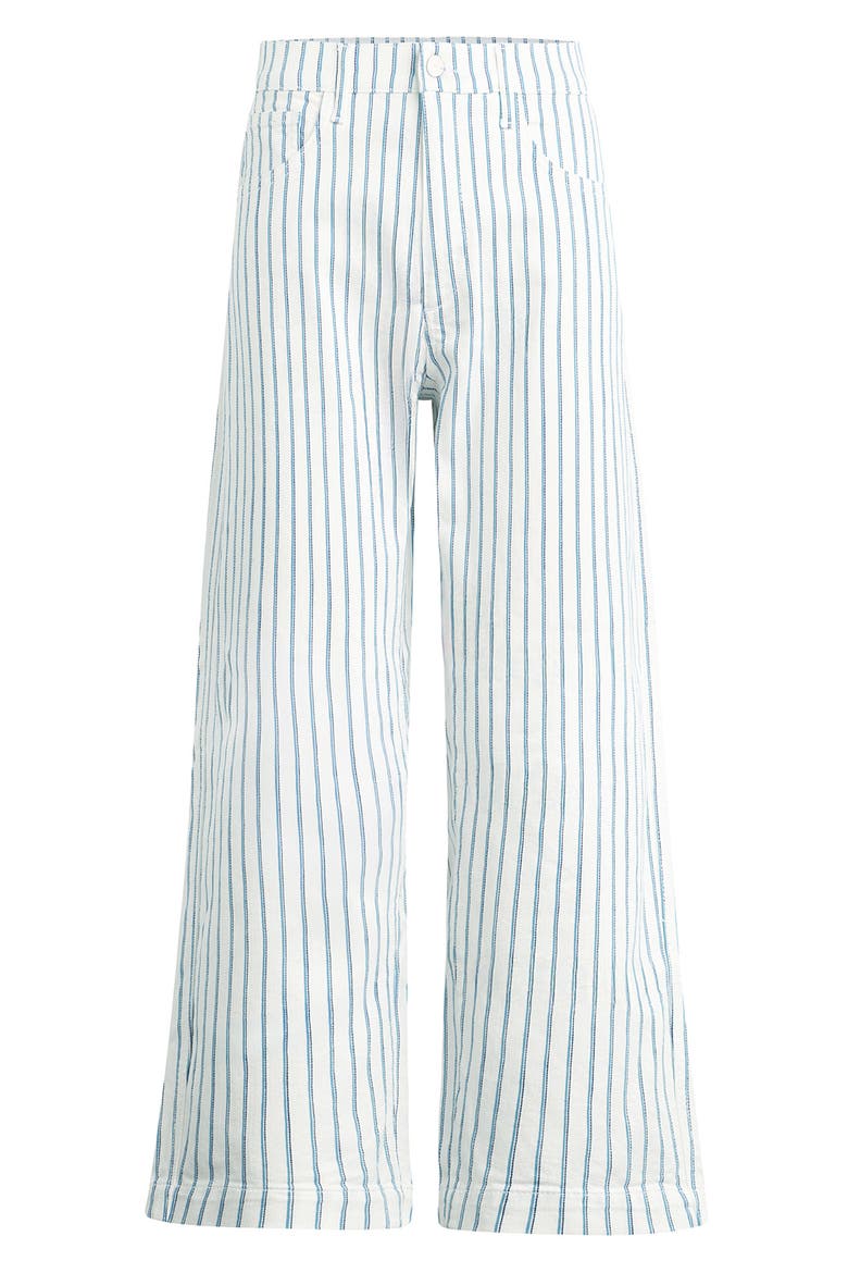 The Mia High Waist Ankle Wide Leg Jeans, Alternate, color, BLUE MULTI STRIPE