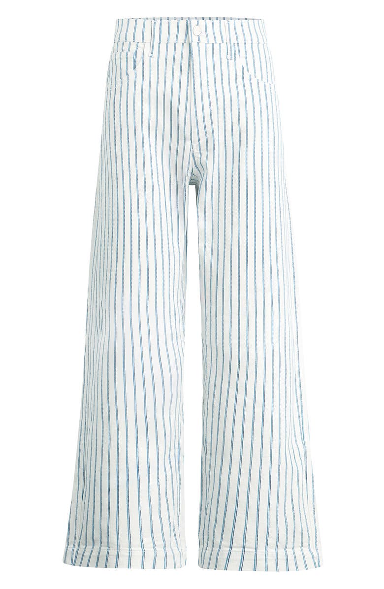 Joe's The Mia High Waist Ankle Wide Leg Jeans, Alternate, color, Blue Multi Stripe