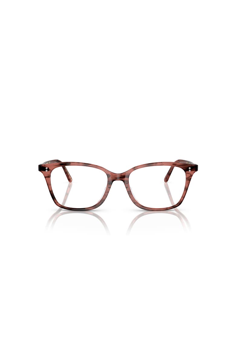 52mm Rectangle optical glasses, Alternate, color, Red