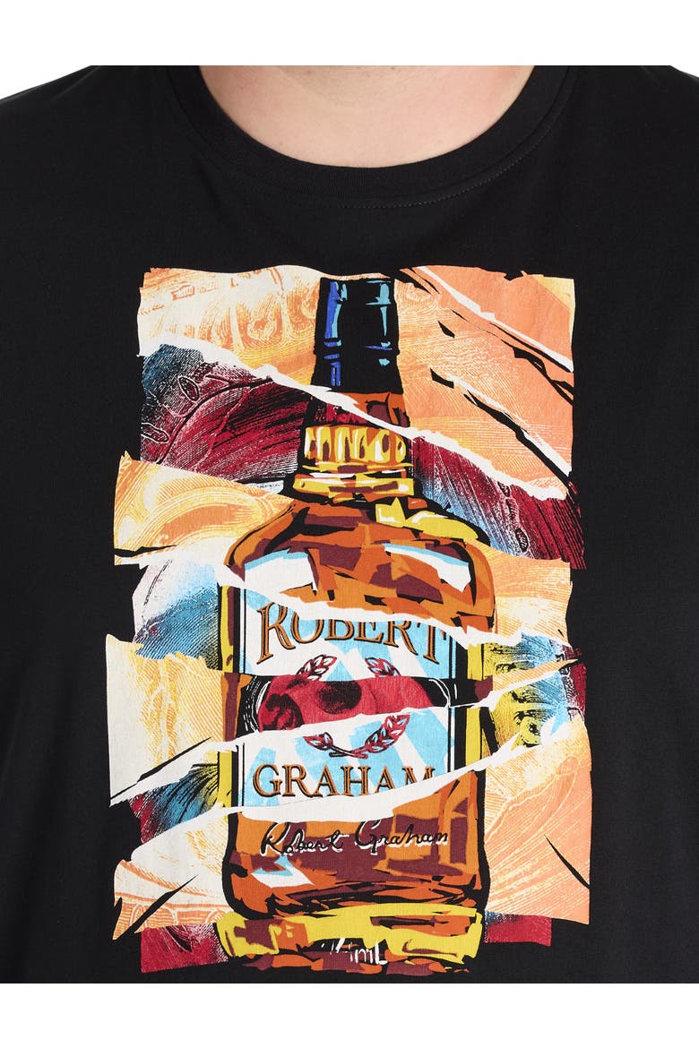 Big & Tall Whiskey Wisdom Graphic Tee, Alternate, color, BLACK
