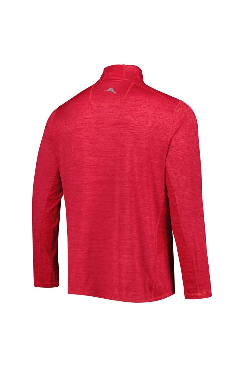 Men's Tommy Bahama Red St. Louis Cardinals Delray IslandZone Half-Zip Top, Alternate, color, Red