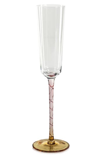 Zodax Sachi Set Of 6 Champagne Flutes In Multi