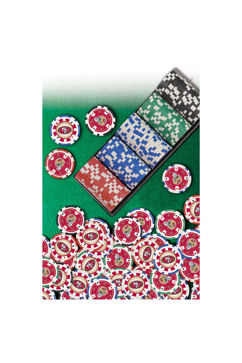 San Francisco 49ers 100pc Poker Chips, Alternate, color, Multicolor
