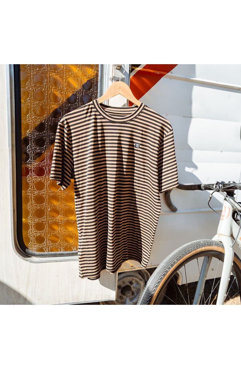 Mons Royale Icon Merino T-Shirt - Men's, Alternate, color, Mr Stripe Toffee