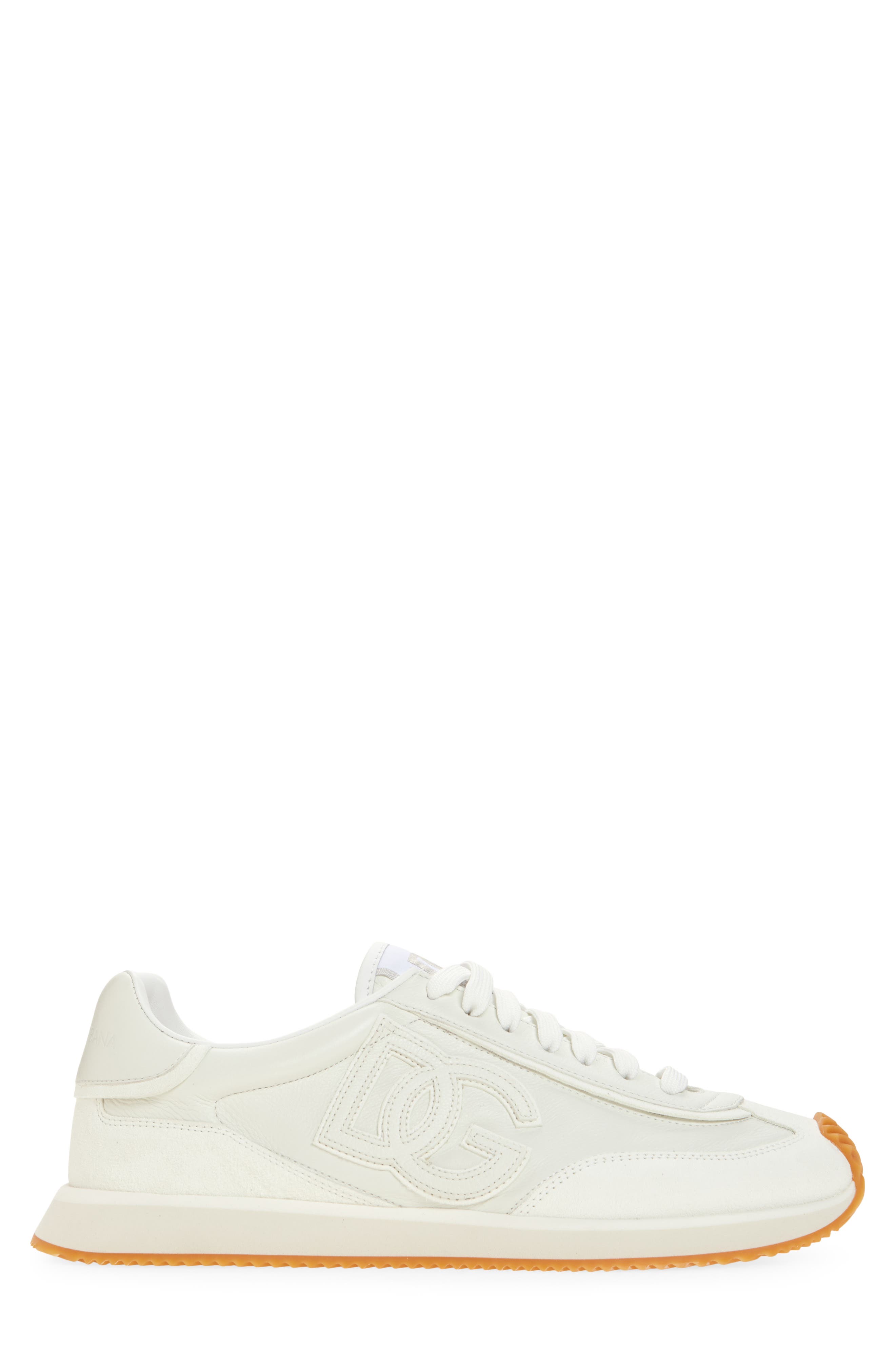 DG Cushion Sneaker, Alternate, color, BIANCO/ BIANCO