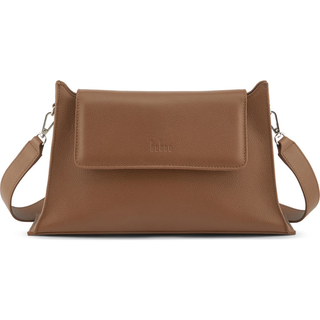 behno Winnie Pebble Leather Shoulder Bag in Toast at Nordstrom