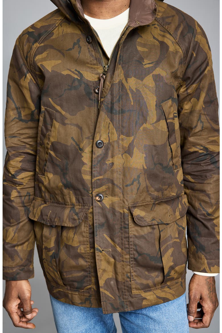 Waxed Lodge Jacket, Alternate, color, BROWN