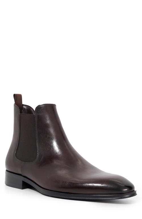 Dune London Matchin Plain Toe Chelsea Boot In Brown
