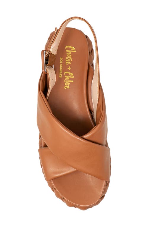 Chase & Chloe Chase And Chloe Slingback Platform Sandal