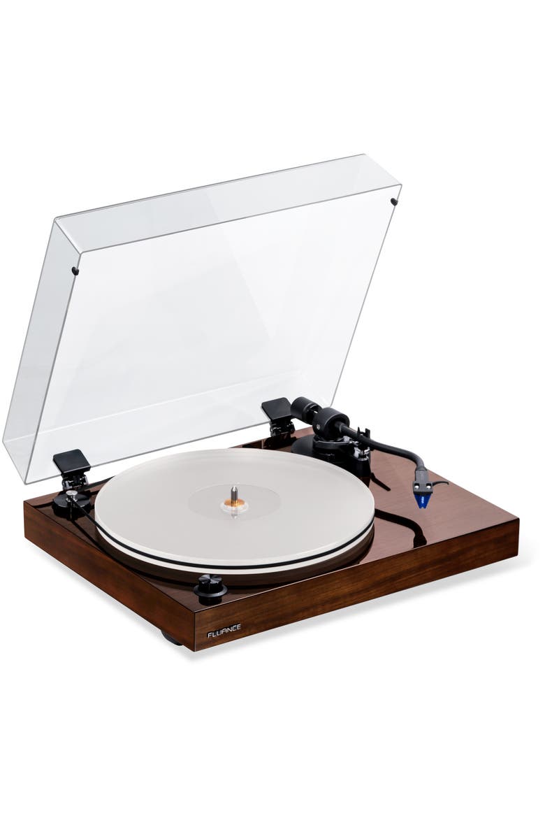 Reference High Fidelity Vinyl Turntable Record Player Ortofon Cartridge, Main, color, Walnut
