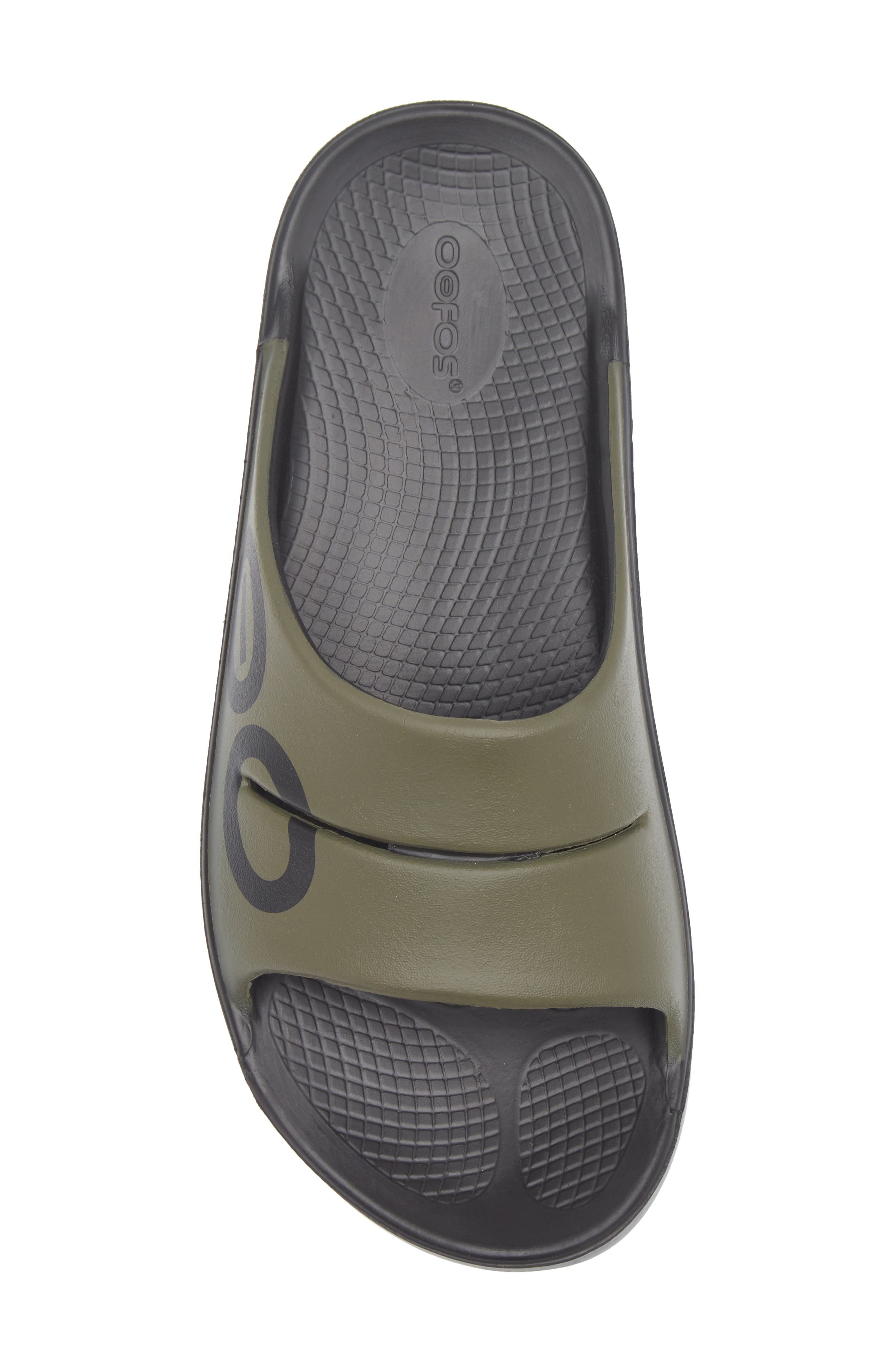 Oofos Ooahh Sport Slide Sandal, Alternate, color, Tactical Green