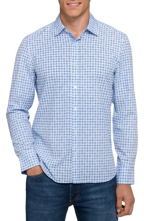 Quadruple Diamond Woven Long Sleeve Basic