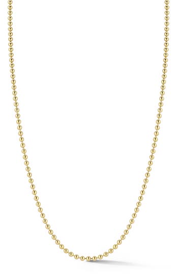 Yield Of Men 3mm Ball Chain Necklace In Gold