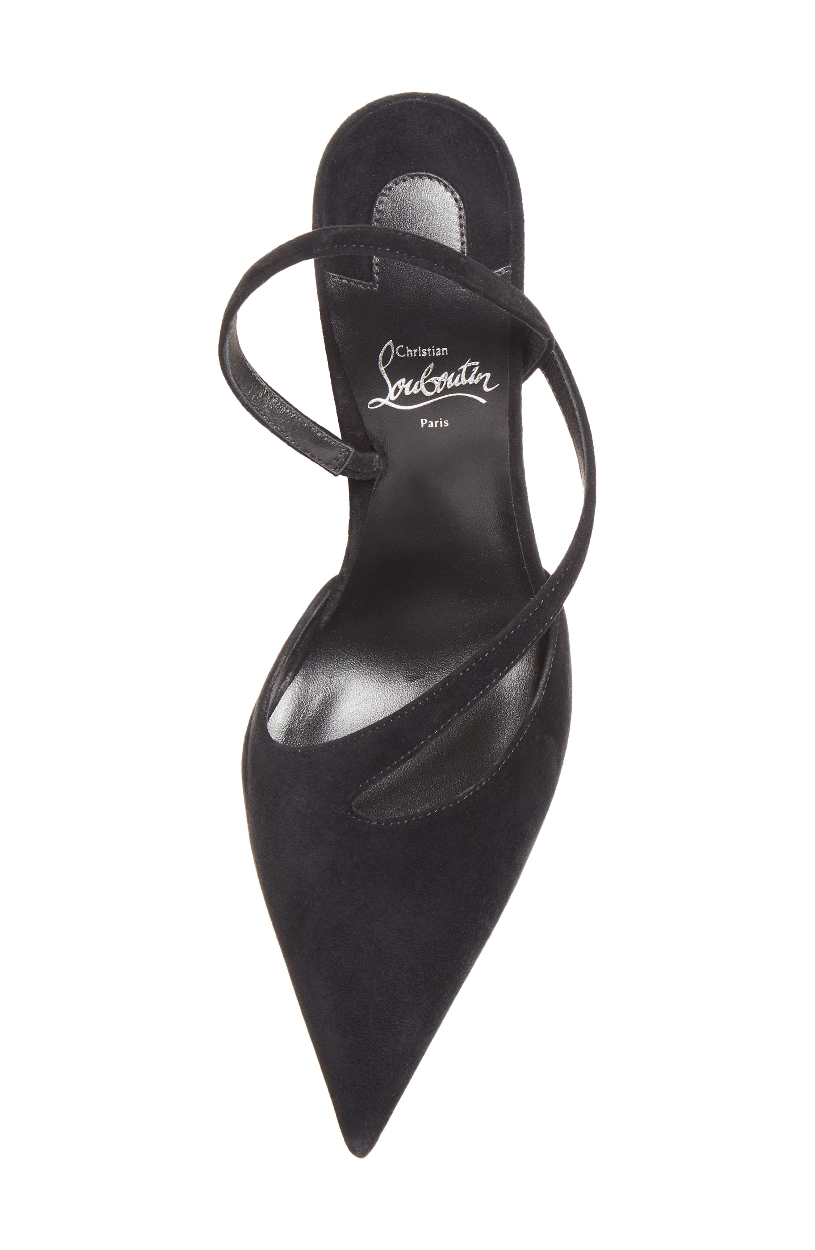 Must Z Slingback Pointed Toe Pump, Alternate, color, B439 BLACK/ BLACK