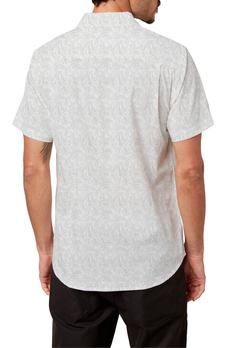 O'Neill Tame Slim Fit Stretch Short Sleeve Button-Up Shirt, Alternate, color, 
