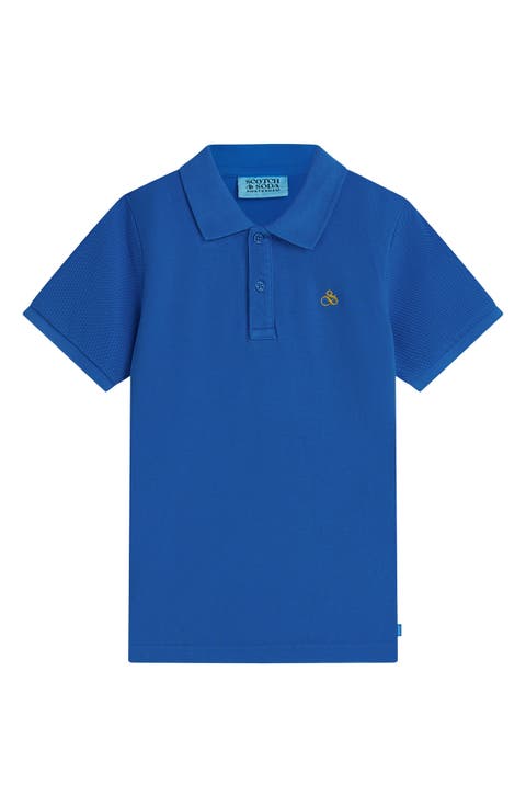 Kids' Regular Fit Pique Polo