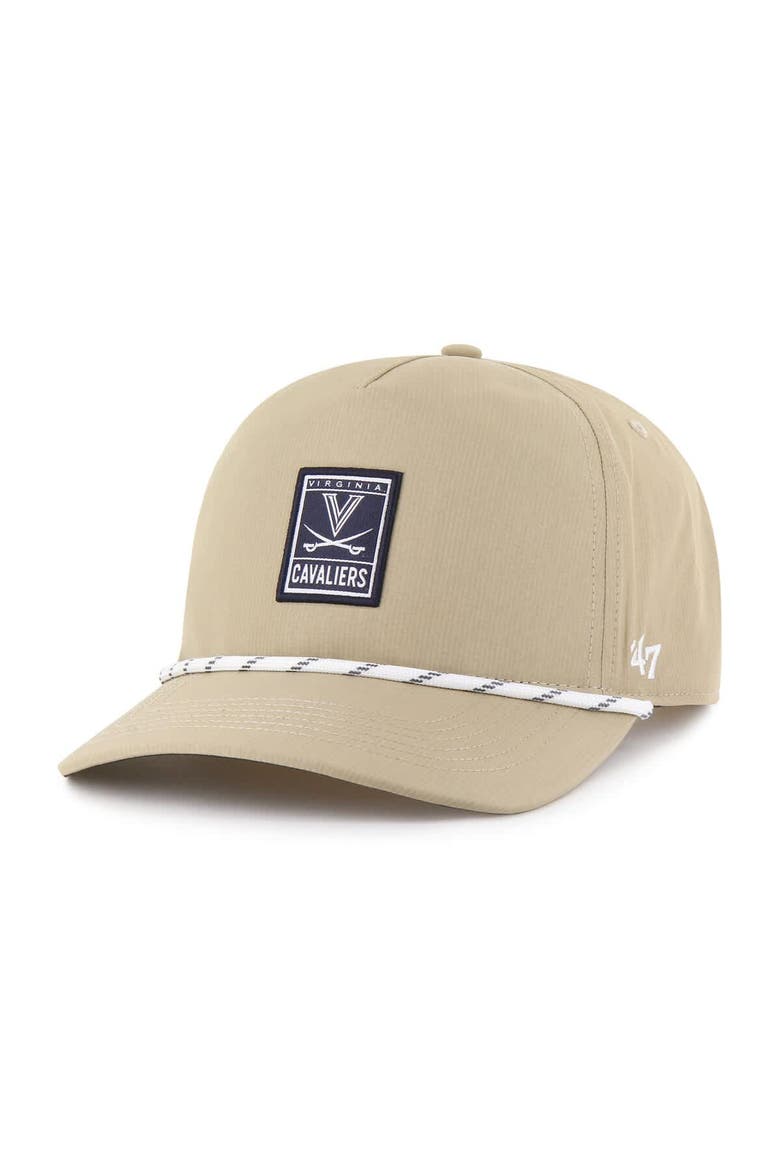 Men's '47 Khaki Virginia Cavaliers Cozumel Hitch brrr Adjustable Hat, Main, color, Khaki