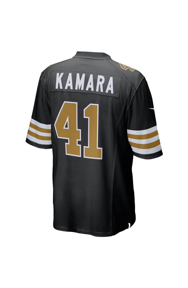 Nike Men's Nike Alvin Kamara Black New Orleans Saints Alternate Game Jersey, Alternate, color, Black