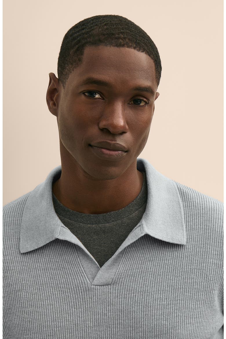 Performance Series Johnny Collar Sweater, Alternate, color, LT. HTHR GREY