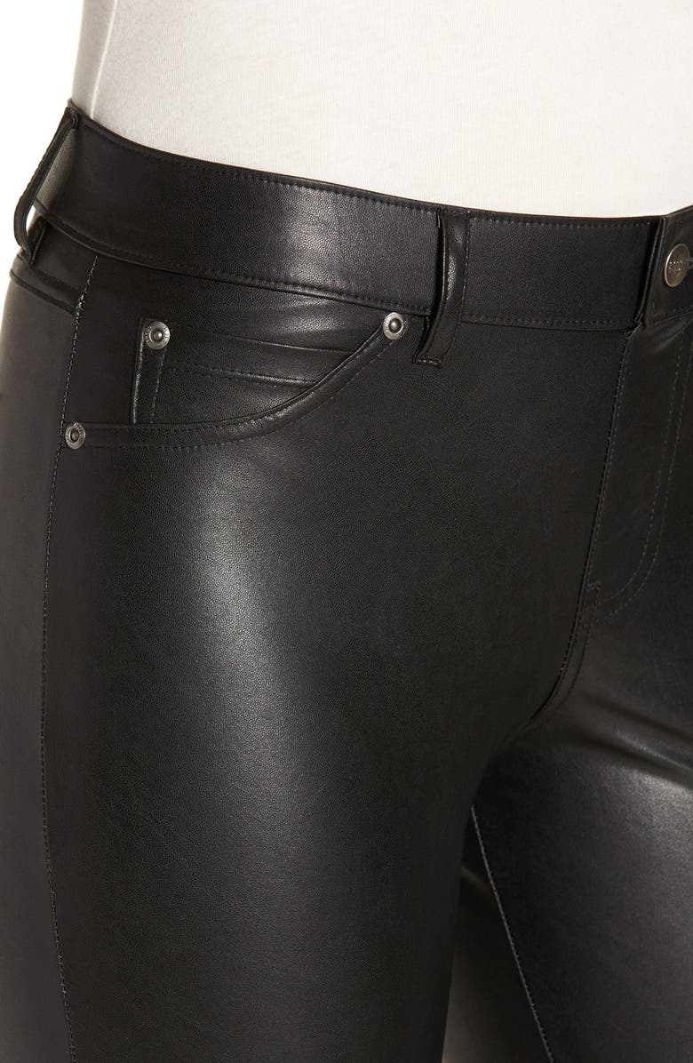 Hue 'Leatherette' Faux Leather Leggings, Alternate, color,